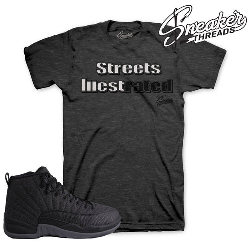 Jordan 12 wool tees match retro 12 wool sneaker shirts.