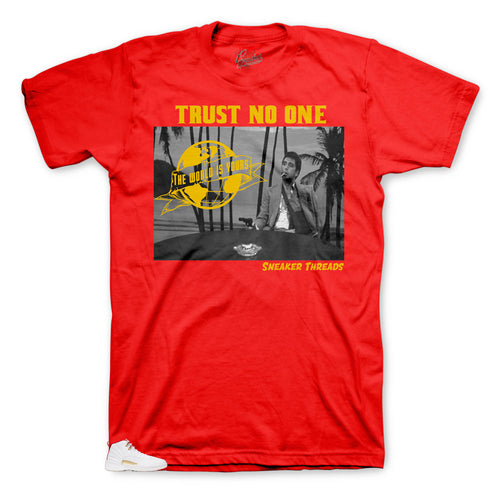 Jordan 12 Fiba sneaker collection has matching tees made to match the sneaker fiba collection 