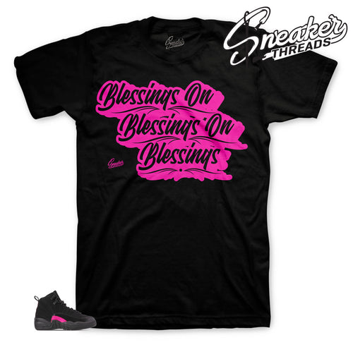 Jordan 12 Rush Pink Blessings Shirt