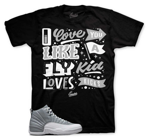 Retro 12 Stealth Love kicks Shirt