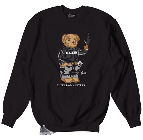 Jordan 13 Atmosphere Cheers Bear Sweater to match perfect with sneakers