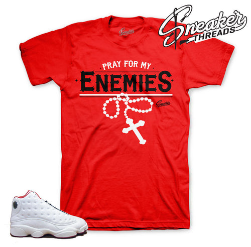 History of flight Jordan 13 clothing and shirts to match shoes.