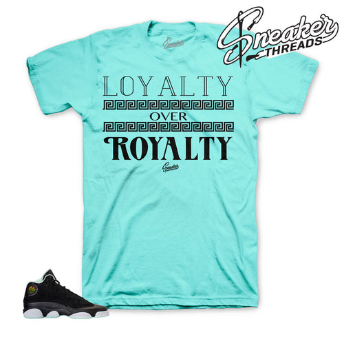 Jordan 13 mint foam tee match retro 13 sneakers.