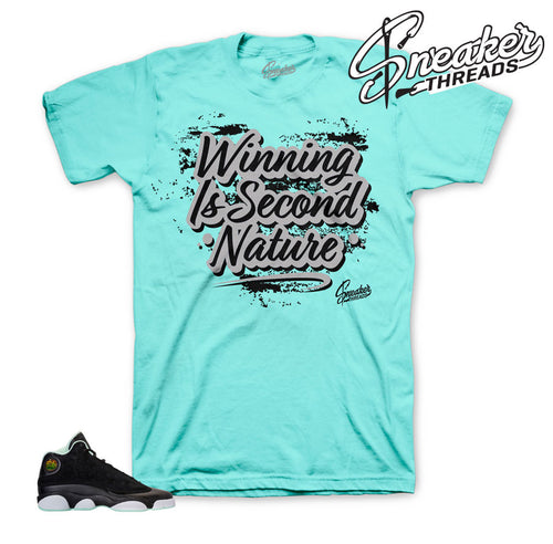 Shirts Match jordan 13 mint foam retro 13 sneaker tee.