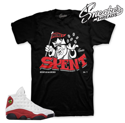 Match Jordan 13 OG true red shirts match shoes. Match tees.