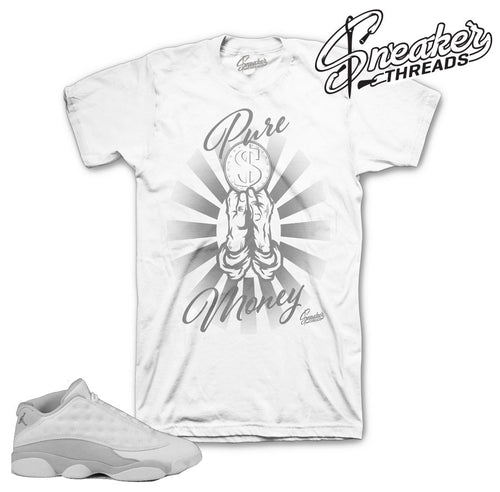 Jordan 13 low pure money tee match retro 13's shoes