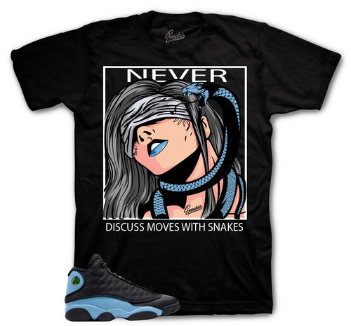 Retro 13 University Blue Never Discuss Shirt