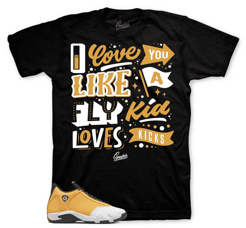 Retro 14 Light Ginger Love Kicks Shirt