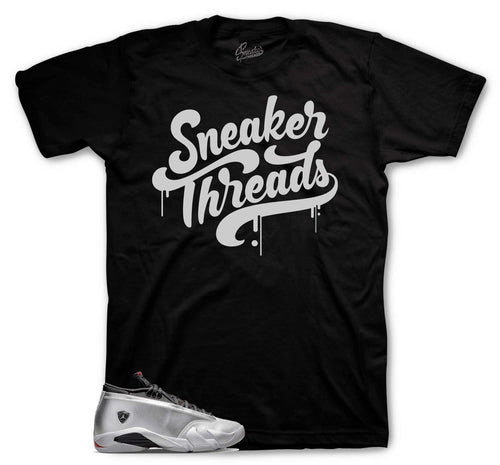 Retro 14 Metallic Silver ST Drip Shirt