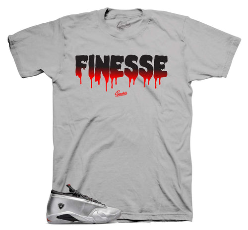 Retro 14 Metallic Silver Finesse Shirt
