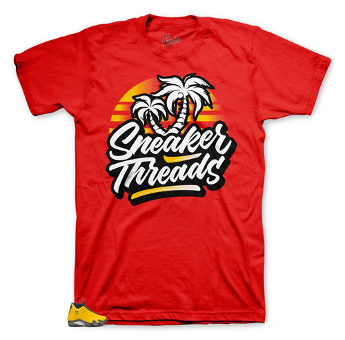 Jordan Ferrari 14 sneakers collection matches tee designed to match the Jordan 14 sneakers