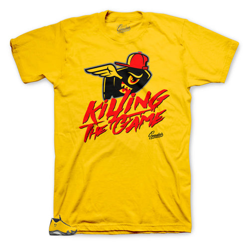 Jordan 14 Ferrari sneaker collection has matching t shirts designed to match the Jordan 14 Ferrari sneaker collection