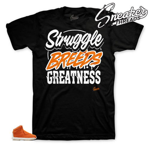 Black matching suede shirts for Orange Suede 18's
