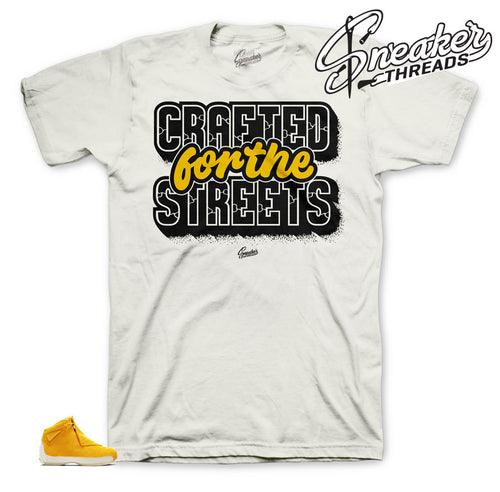 Jordan 18 Yellow Suede Crafted shirt to match perfect