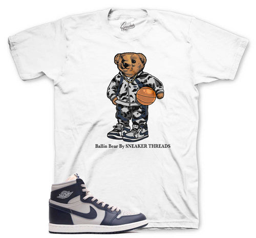 Jordan 1 Georgetown 85 college navy sneaker tees 