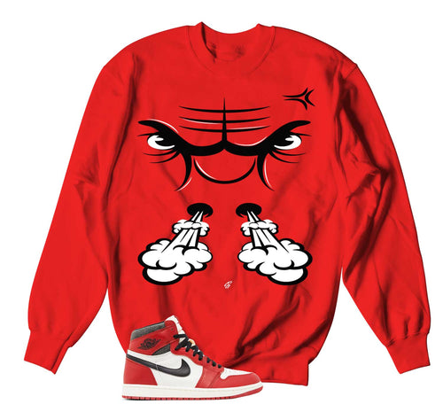 Retro 1 Lost and Found Raging Face Sweater