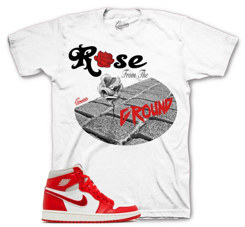 Retro 1 Newstalgia Ground Rose Shirt