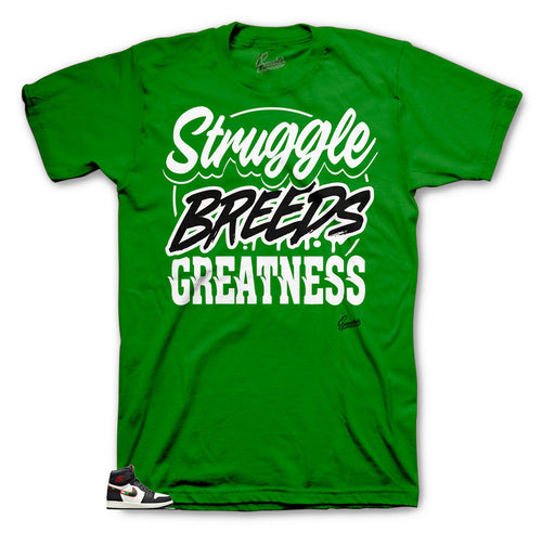 Green tees made to match Jordan 1 sports illustrated a star is born edition 