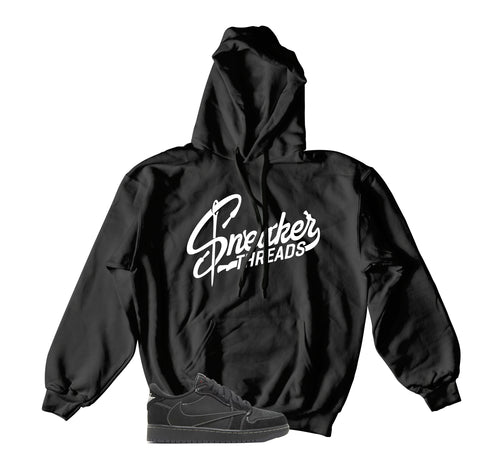Retro 1 Black Phantom ST Logo Hoody