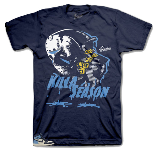 Shirts designed to match perfectly with the Jordan 1 UNC Obsidian sneaker collections