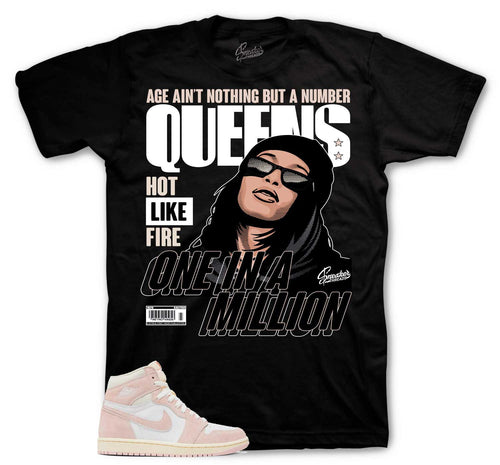 Retro 1 Washed Pink Queens Shirt