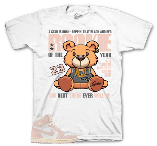 Retro 1 Washed Pink Rookie Bear Shirt