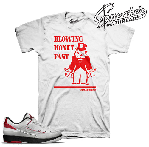 Jordan 2 bred tees match retro 2 chicago sneaker tees.