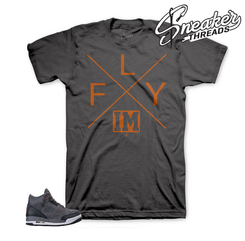 Jordan 3 anthracite bronze | Tee shirts match retro 3 gs.