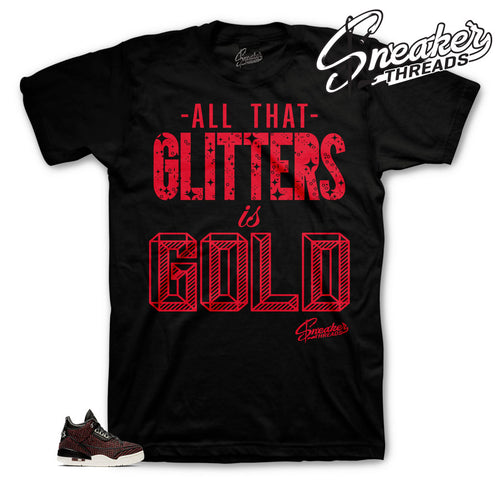 Glitters shirt to match Jordan 3 AWOK perfect