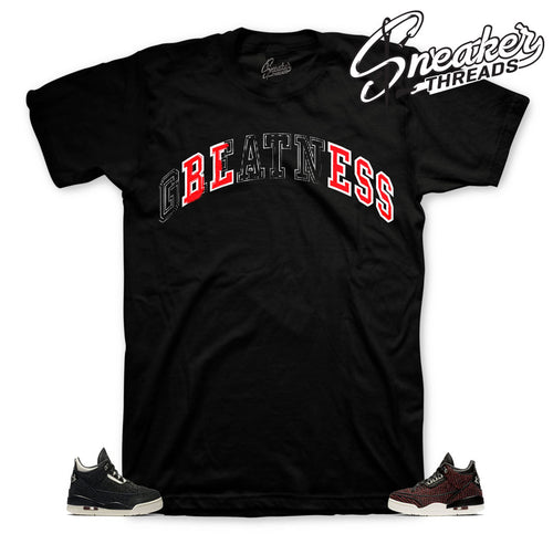 Stitched Bless shirt for Jordan 3 AWOK