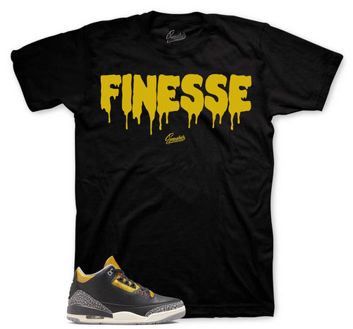 Retro 3 Cement Gold  Finesse Shirt