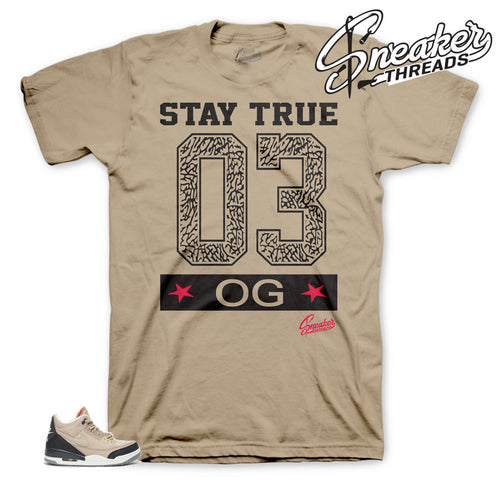 Sneaker tees match Jordan 3 JTH bio beige shoes | Sneaker matching tee