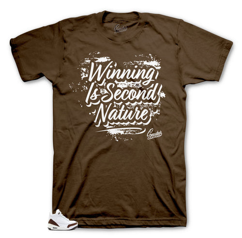 Mocha 3 Jordan shoe matching tees made to match Jordan 3 Mocha shoe