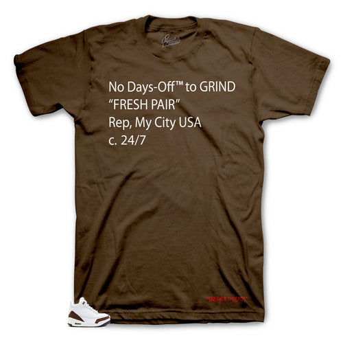 Tees made to match Jordan 3 Mocha sneakers | Jordan 3 Mocha shoe tee collection