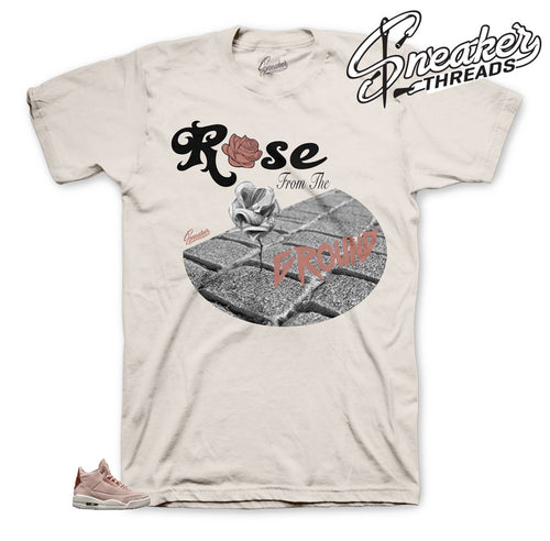 Rose shirts to match Jordan 3 Particle Beige