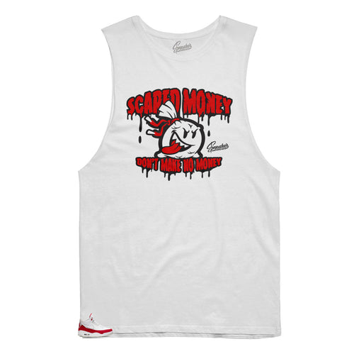Jordan 3 Tinker University Red sneakers matches tank tops designed to match the Jordan 3 tinker red shoes