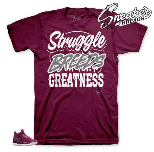 Jordan 3 Bordeaux Struggle Shirt