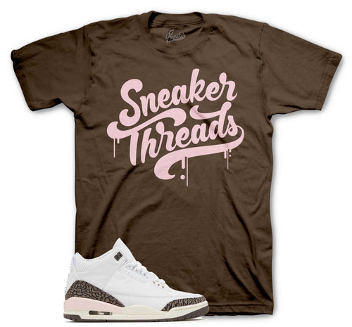Jordan 3 Neapolitan Sneaker Tees Match Jordan 3 Mocha pink shoes