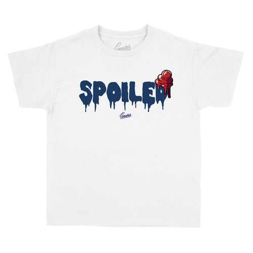 kids Jordan fiba 4 collection matches tee shirt designed to match perfectly