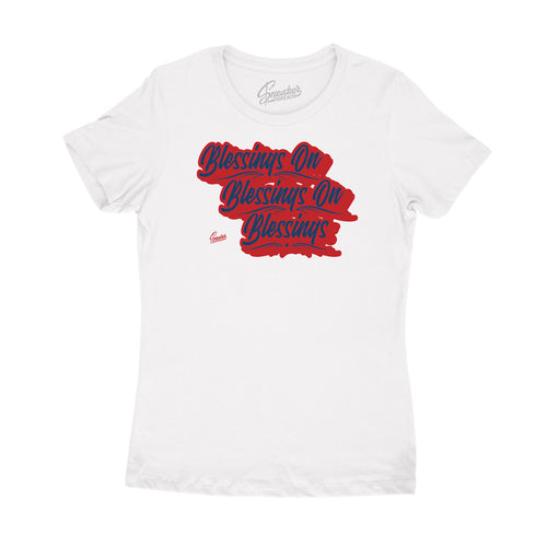 Womens Jordan fiba 4s matches ladies tees designed to match perfect