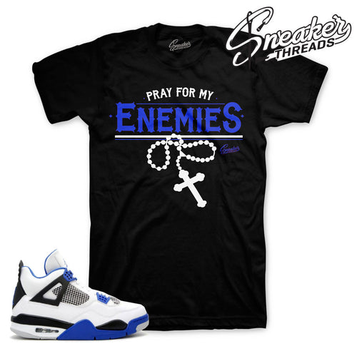 Official matching Jordan 4 motorsports tee shirts.