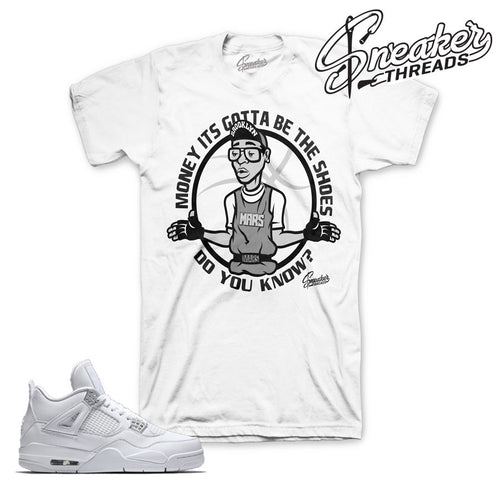 Pure money Jordan 4 clothing match | Sneaker match tees