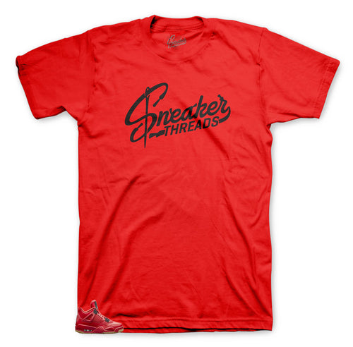 Jordan 4 singles day sneaker t-shirt | Fired red 4 sneaker shirts match