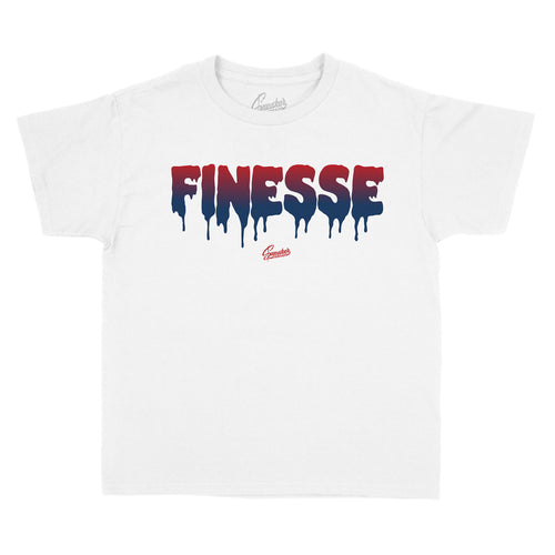 Jordan 4 kid fiba sneaker collection has matching kids t shirts designed to match 