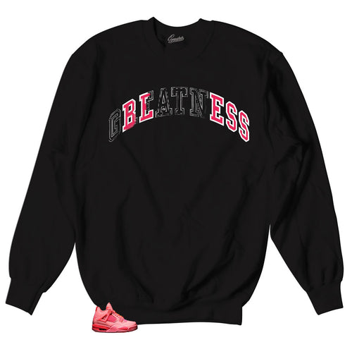 Jordan 4 Hot punch sneakers matching crewneck sweater made for the Jordan 4 Hot Punch sneakers