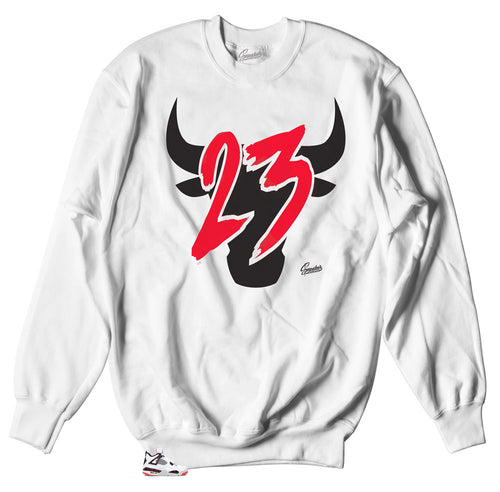 Jordan 4 Crimsons retro sneakers match sweaters designed to match Jordan 4 crimson sneaker perfectly