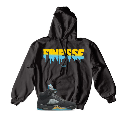 Retro 5 Aqua Finesse Hoody