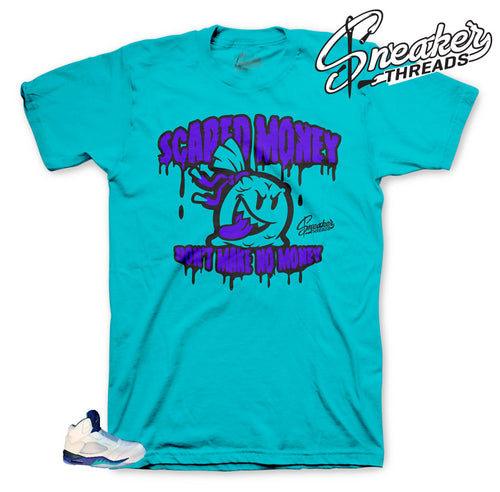 Jordan 5 Grape Scared Money shirt