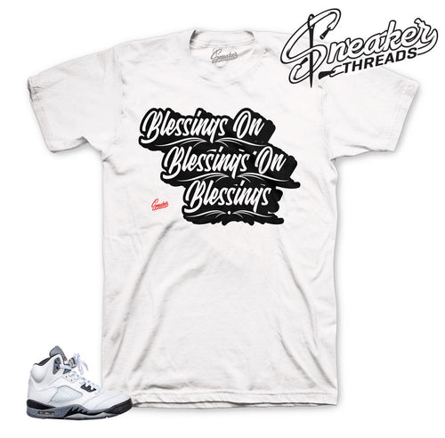 Jordan 5 white cement shirts | sneaker threads cement shirts.