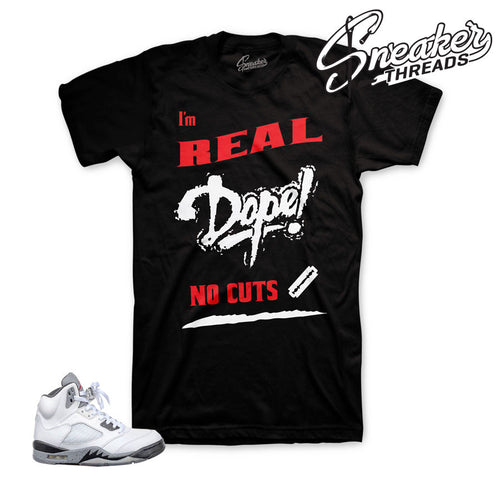 Clothing to match Jordan retro 5 cement shoes.